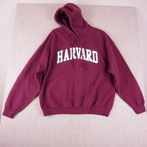 VTG Harvard Mens XL Red Heavy Blend Gildan Pullover University Hoodie